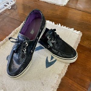 Sperry Top-Siders Navy Sparkle Blue